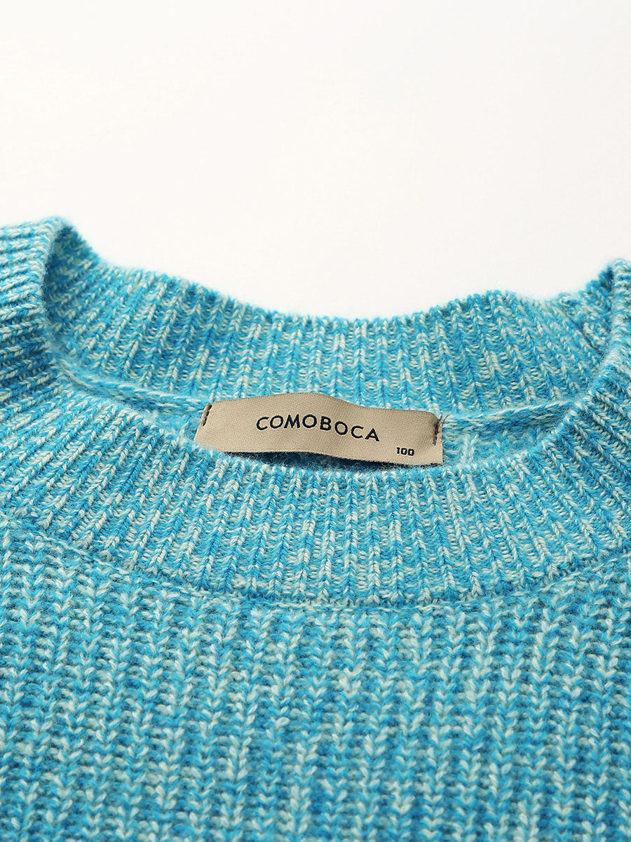 COMOBOCA 100% Wool Women's Knit Pullover Sweater