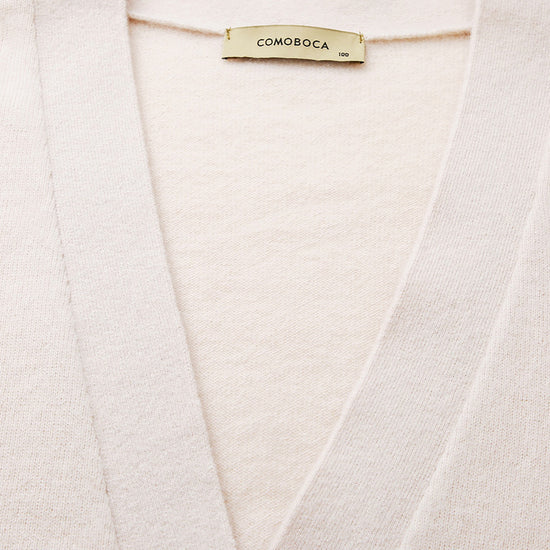 COMOBOCA 100% Cashmere Women's Puff Sleeve Knit Cardigan