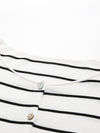 COMOBOCA Women's Striped Button-Down Cardigan