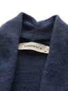 COMOBOCA 100% Cashmere Women's Leather Buckle Knit Coat