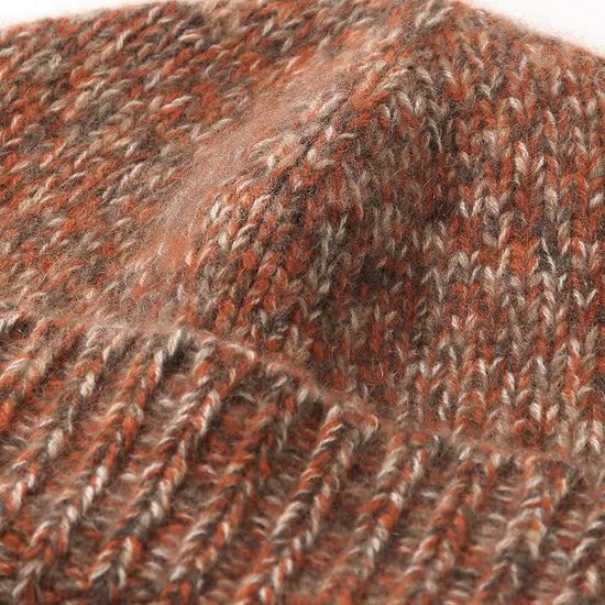 COMOBOCA 100% Cashmere Ribbed Knit Beanie