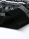 COMOBOCA 100% Cashmere Women's Sweater with Abstract Design