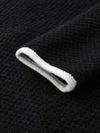COMOBOCA 100% Cashmere Women's Contrast Trim Knit Cardigan