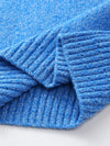COMOBOCA 100% Wool Women's Contrast Trim Knit Sweater