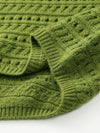 COMOBOCA 100% Wool Women's Soft Knit Lace Sweater