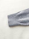 COMOBOCA 100% Cashmere Women's Color Block Round Neck Sweater