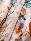 COMOBOCA Women's Floral Patterned Button-Down Cardigan