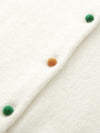 COMOBOCA 100% Cashmere Women's Pumpkin Embroidery Knit Cardigan