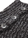 COMOBOCA 100% Wool Women's Knit Button Neck Warmer Shawl