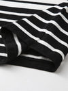 COMOBOCA Women's Striped Button-Up Cardigan