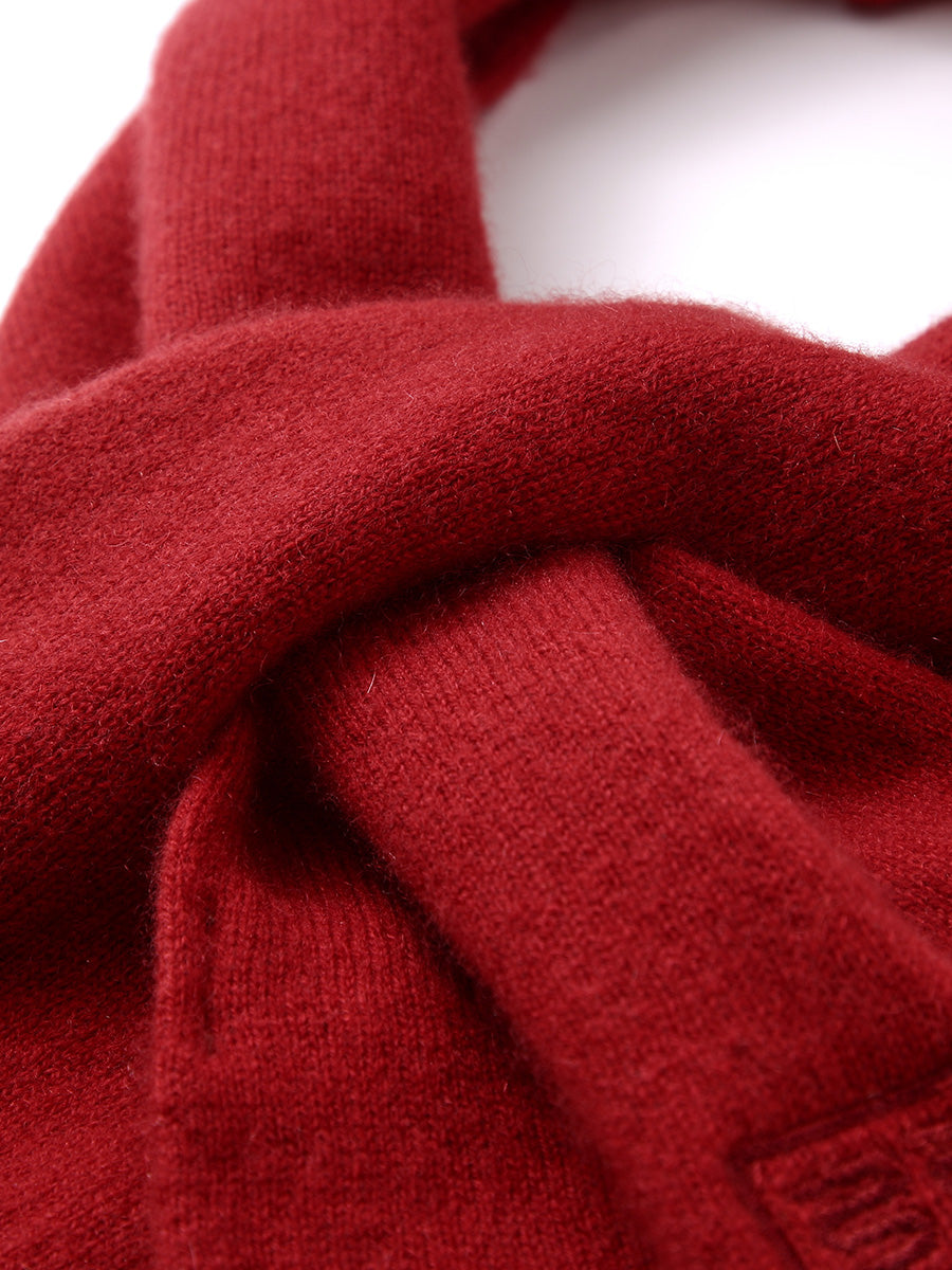 COMOBOCA 100% Cashmere Women's Embroidered Scarf