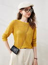 COMOBOCA Women's Stylish Textured Knit Sweater