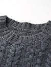 COMOBOCA 100% Cashmere Women's Chunky Cable Knit Sweater