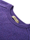 COMOBOCA 100% Cashmere Women's Ribbed Round Neck Sweater