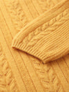 COMOBOCA 100% Cashmere Women's V-Neck Drop Shoulder Sweater