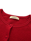 COMOBOCA 100% Cashmere Women's Button Front Knit Cardigan