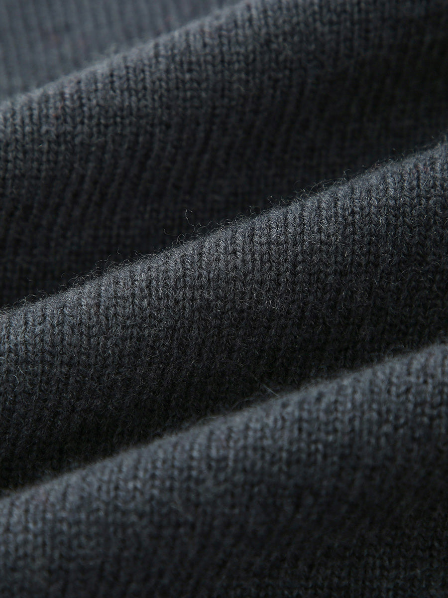 COMOBOCA 100% Wool Kid's Cable Knit Zip Up Coat