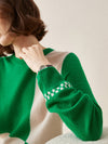 COMOBOCA 100% Cashmere Women's Round Neck Knit Sweater