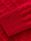 COMOBOCA 100% Cashmere Women's Fair Isle Sweater