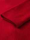 COMOBOCA 100% Cashmere Women's Cardigan with Mandarin Collar
