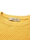 COMOBOCA 100% Cashmere Women's Breathable Mesh Sweater