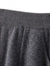 COMOBOCA 100% Cashmere Women's Knit Pleated Skirt