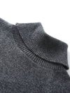 COMOBOCA 100% Cashmere Women's Asymmetric Turtleneck Sweater