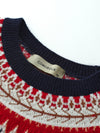 COMOBOCA 100% Cashmere Women's Fair Isle Round Neck Sweater