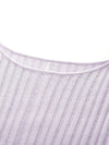 COMOBOCA Women's Ribbed Round Neck Knit Sweater