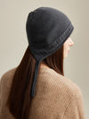 COMOBOCA 100% Cashmere Women's Knit Beanie with Ties