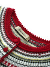 COMOBOCA 100% Cashmere Women's Fair Isle Button Front Cardigan