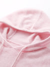 COMOBOCA Women's Wool Fuzzy Hooded Sweater