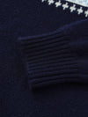 COMOBOCA 100% Wool Kids' Fair Isle Round Neck Sweater