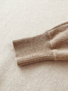 COMOBOCA 100% Cashmere Women's Color Block Round Neck Knit Sweater