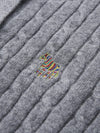 COMOBOCA 100% Cashmere Women's Cable Knit Button Front Cardigan