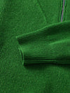 COMOBOCA 100% Cashmere Women's Half Zip Sweater Knit Hoodie