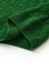 COMOBOCA 100% Cashmere Women's Cable Knit Sweater