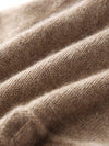 COMOBOCA 100% Cashmere Women's Knit Beanie with Ties