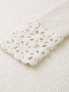 COMOBOCA 100% Cashmere Women's V-Neck Loose Knit Sweater