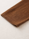 COMOBOCA 100% Wool Women's Color Block Knit Sweater
