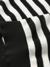 COMOBOCA Women's Striped Polo Knit T-Shirt