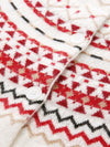 COMOBOCA 100% Cashmere Women's Fair Isle Button Front Cardigan