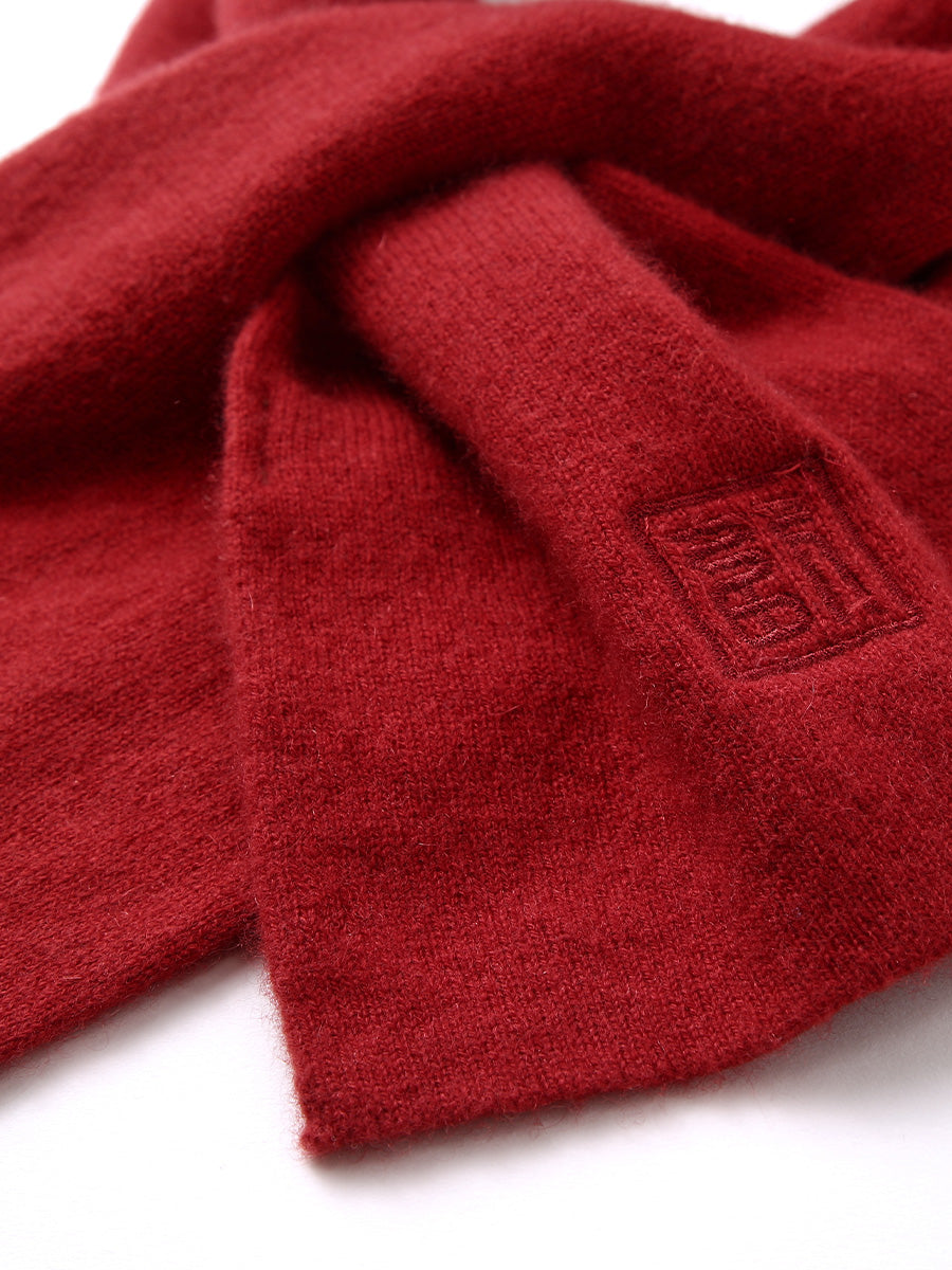 COMOBOCA 100% Cashmere Women's Embroidered Scarf