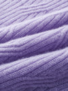 COMOBOCA 100% Cashmere Women's Geometric Wave Knit Sweater