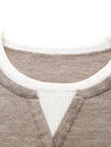 COMOBOCA 100% Wool Women's Layered Look Pullover Sweater