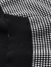 COMOBOCA Women's Houndstooth Pattern Knit T-Shirt