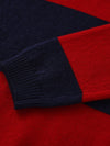 COMOBOCA 100% Wool Kids' Striped Henley Sweater