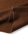 COMOBOCA 100% Cashmere Women's Turtleneck Ribbed Sweater
