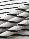 COMOBOCA 100% Cashmere Women's Striped Round Neck Sweater