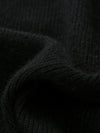 COMOBOCA 100% Cashmere Women's Contrast Trim Dual Zip Pocket Cardigan
